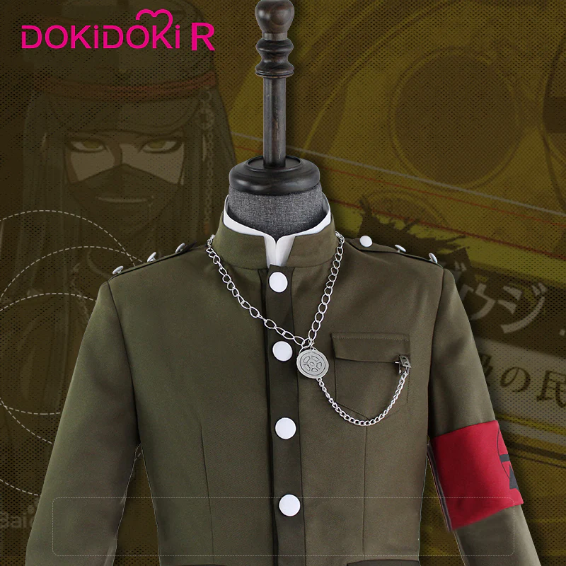 DokiDoki-R Game Cosplay Military-Style Green Costume Men Halloween - Image 3