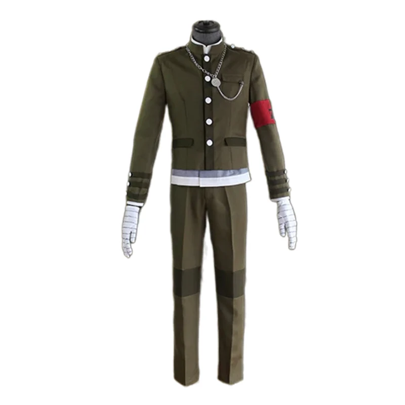 DokiDoki-R Game Cosplay Military-Style Green Costume Men Halloween - Image 4