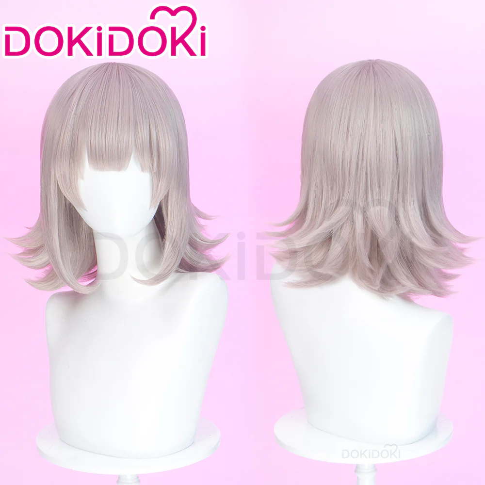 【Ready For Ship】DokiDoki Game Cosplay Wig Short Straight Pink Hair