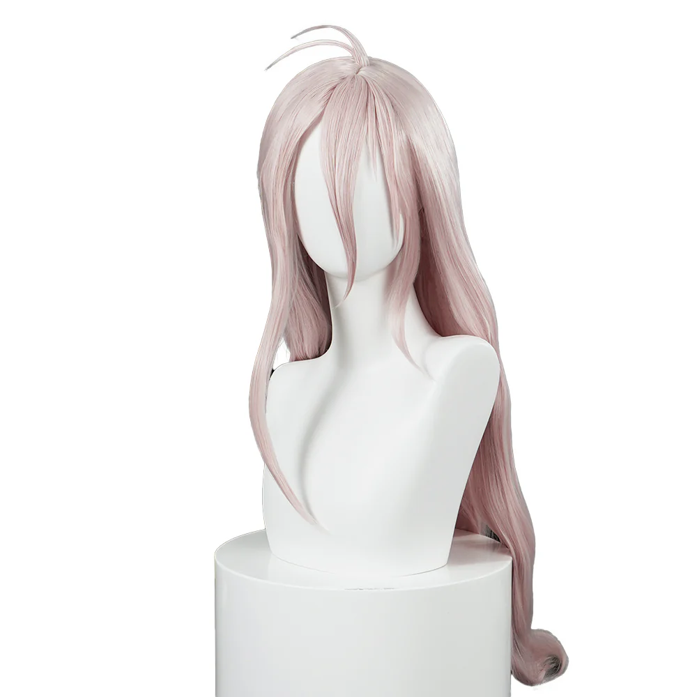 【Ready For Ship】DokiDoki Game Cosplay Wig Long Straight Pink Hair - Image 5