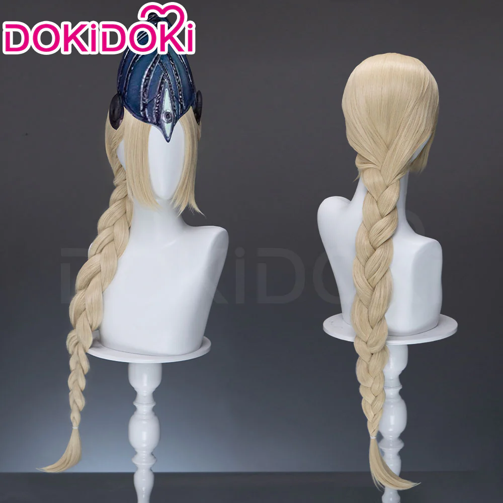 DokiDoki Game Dark Souls Cosplay Ciaran Wig Long Braid Blonde Hair Lord's Blade Ciaran