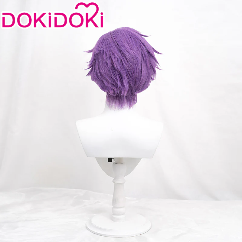 【Ready For Ship】DokiDoki Game Ensemble Stars Cosplay Otogari Adonis Cosplay Wig ES Short Purple - Image 3