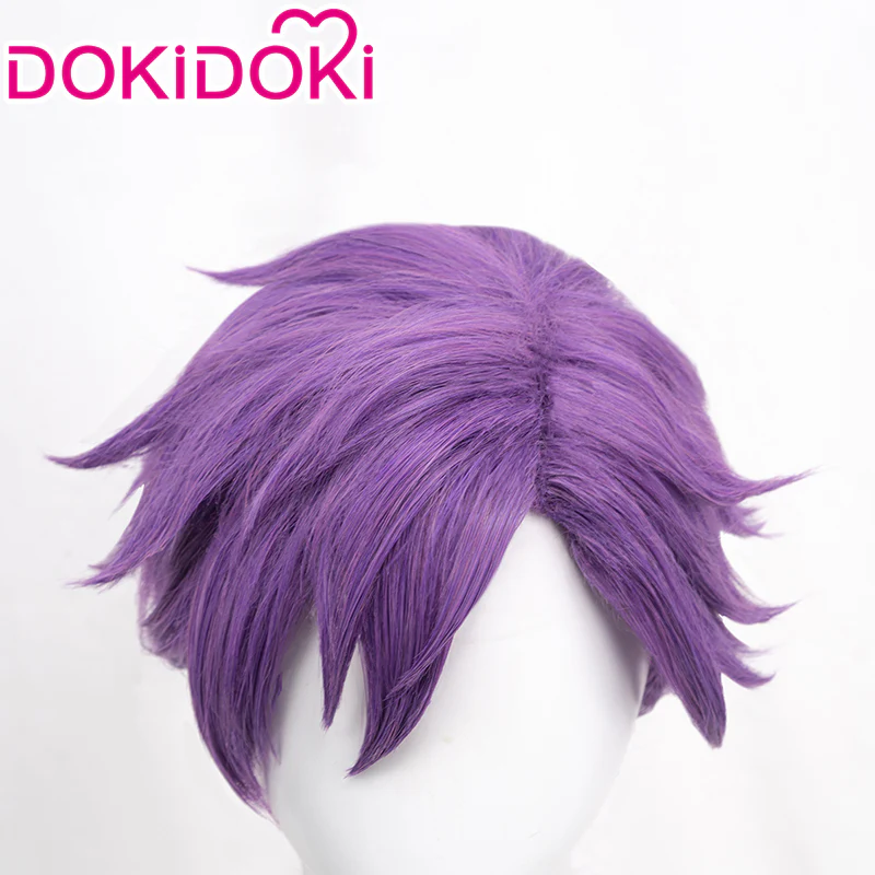 【Ready For Ship】DokiDoki Game Ensemble Stars Cosplay Otogari Adonis Cosplay Wig ES Short Purple - Image 4