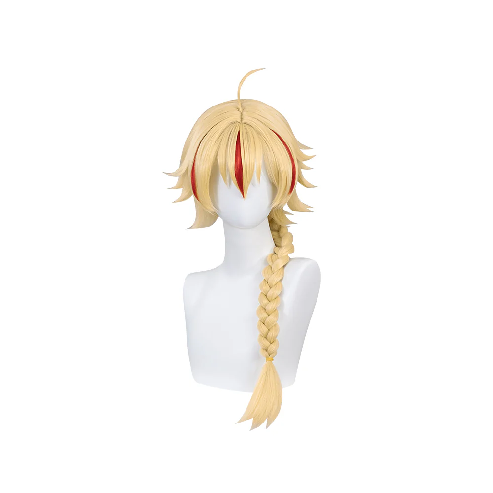 DokiDoki Game Fate / Grand Order Cosplay Richard I the Lionheart Wig Long Straight Yellow Hair FGO - Image 2