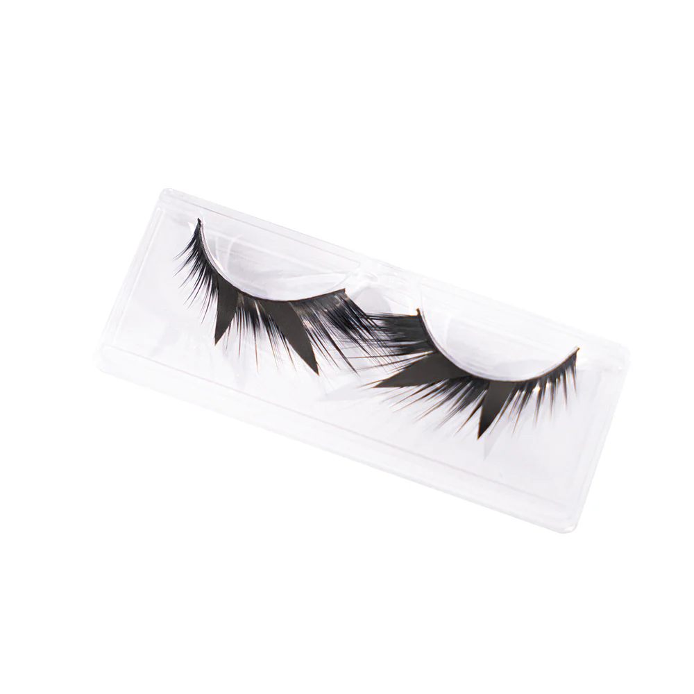 DokiDoki Game Genshin Impact Cosplay Skirk Wig Long Curly Purple Gradient Hair / Fake Eyelashes - Image 9