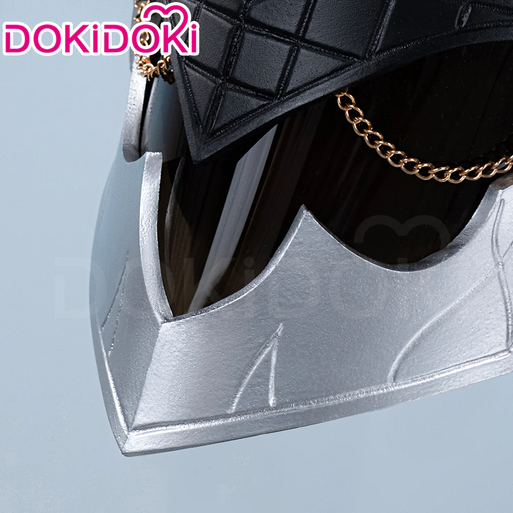 【Ver 1 Ready For Ship】DokiDoki Game Genshin Impact Capitano Cosplay Wig / Mask Long Straight Red Hair Natlan The Captain - Image 13