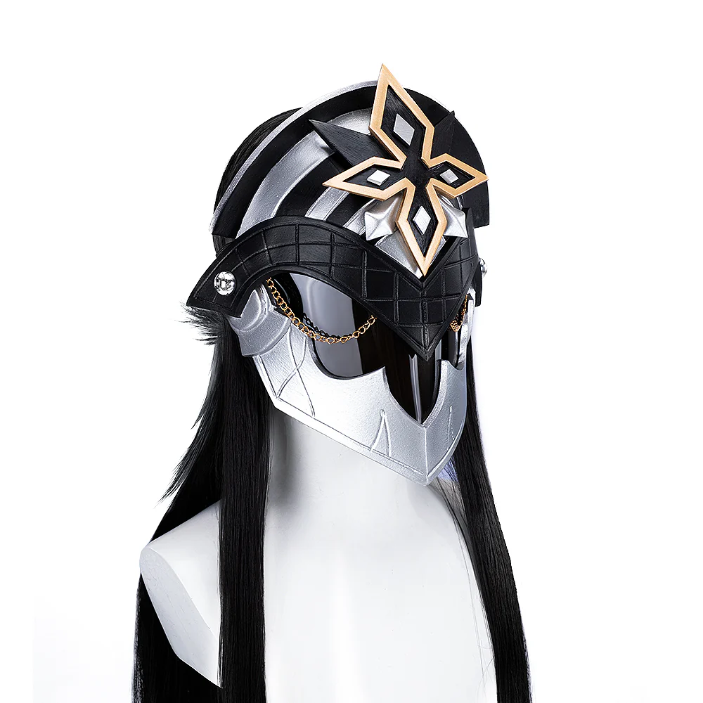 【Ver 1 Ready For Ship】DokiDoki Game Genshin Impact Capitano Cosplay Wig / Mask Long Straight Red Hair Natlan The Captain - Image 15