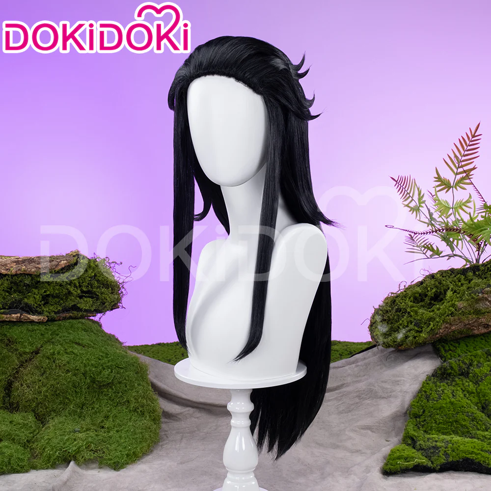 【Ver 1 Ready For Ship】DokiDoki Game Genshin Impact Capitano Cosplay Wig / Mask Long Straight Red Hair Natlan The Captain - Image 3