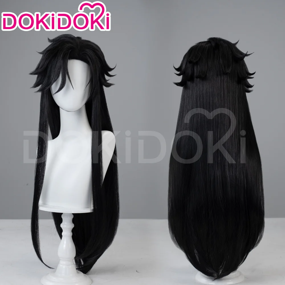 【Ver 1 Ready For Ship】DokiDoki Game Genshin Impact Capitano Cosplay Wig / Mask Long Straight Red Hair Natlan The Captain - Image 6