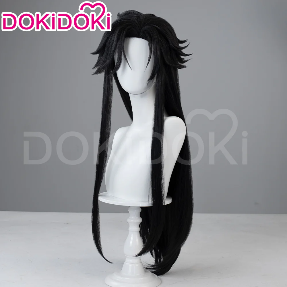 【Ver 1 Ready For Ship】DokiDoki Game Genshin Impact Capitano Cosplay Wig / Mask Long Straight Red Hair Natlan The Captain - Image 7