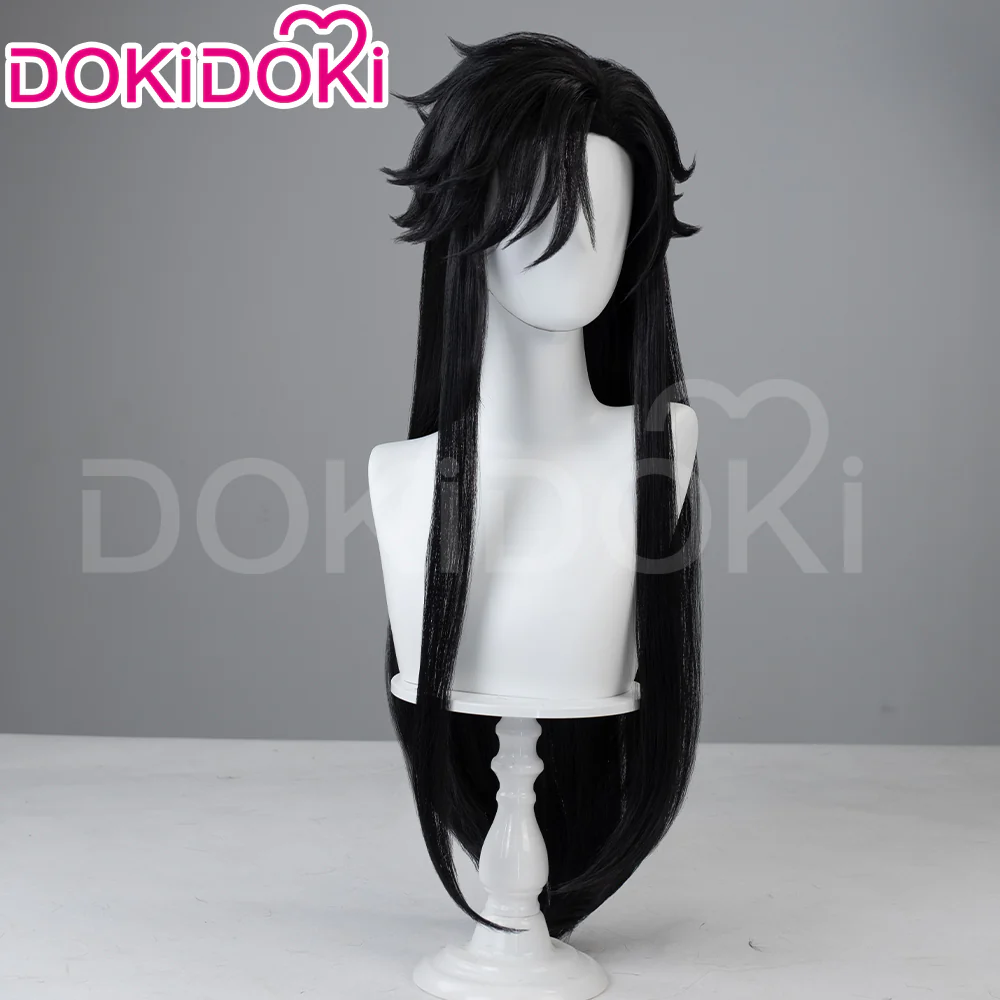 【Ver 1 Ready For Ship】DokiDoki Game Genshin Impact Capitano Cosplay Wig / Mask Long Straight Red Hair Natlan The Captain - Image 8