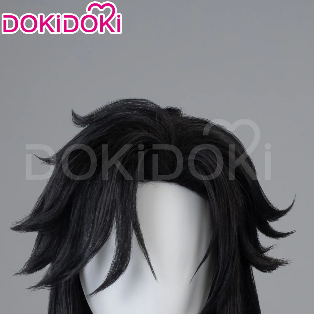 【Ver 1 Ready For Ship】DokiDoki Game Genshin Impact Capitano Cosplay Wig / Mask Long Straight Red Hair Natlan The Captain - Image 9