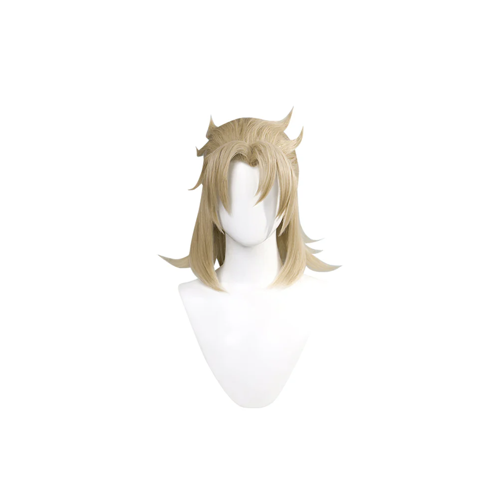 【Ready For Ship】DokiDoki Game Genshin Impact Cosplay Albedo Wig Short Straight Linen Wig Men - Image 5