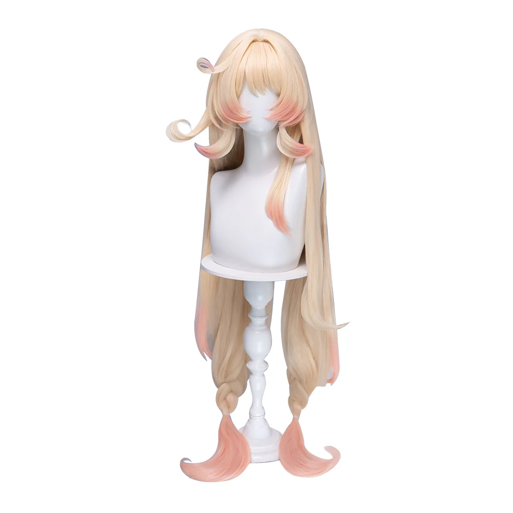 【Dye Gradient Ver Ready For Ship】DokiDoki Game Genshin Impact Cosplay Alice Wig Long Curly Blond Gradient Hair " A " Song of the Welkin Moon - Image 11