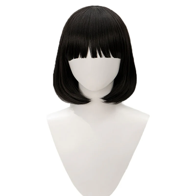 【Ready For Ship】DokiDoki Game Genshin Impact Cosplay Katheryne Wig Adventurers Association Catherine Short Black - Image 5