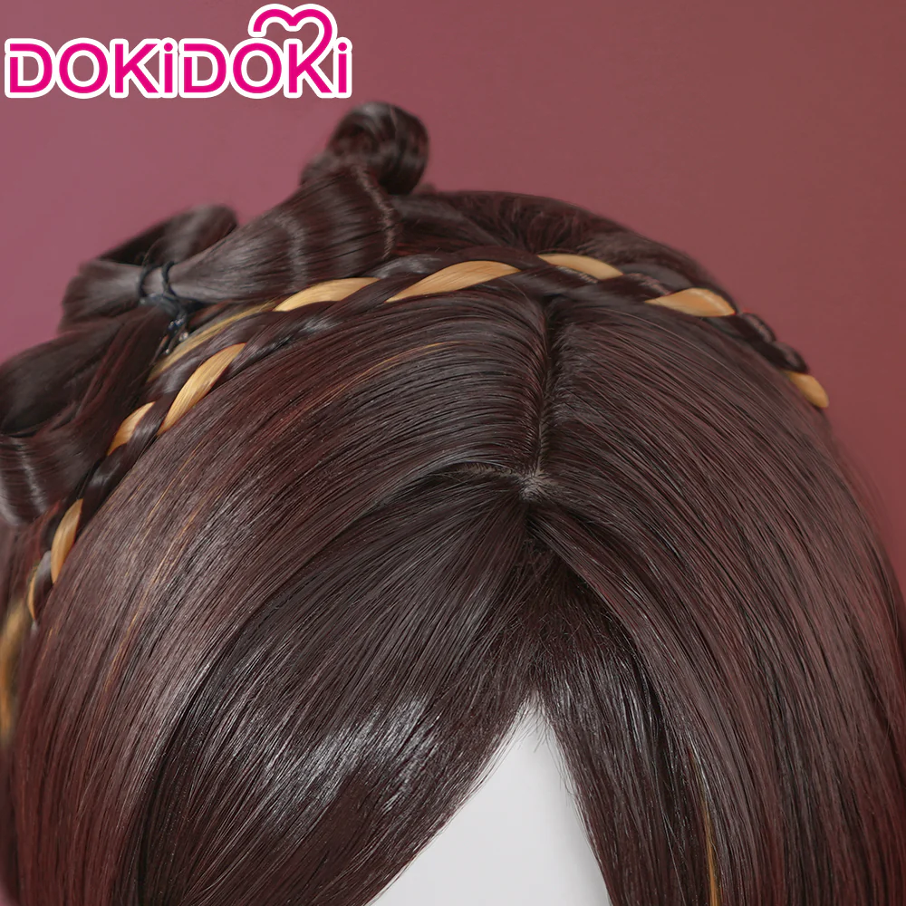 【Ready For Ship】DokiDoki Game Genshin Impact Cosplay Chiori Wig Short Curly Hair / Headpieces - Image 5