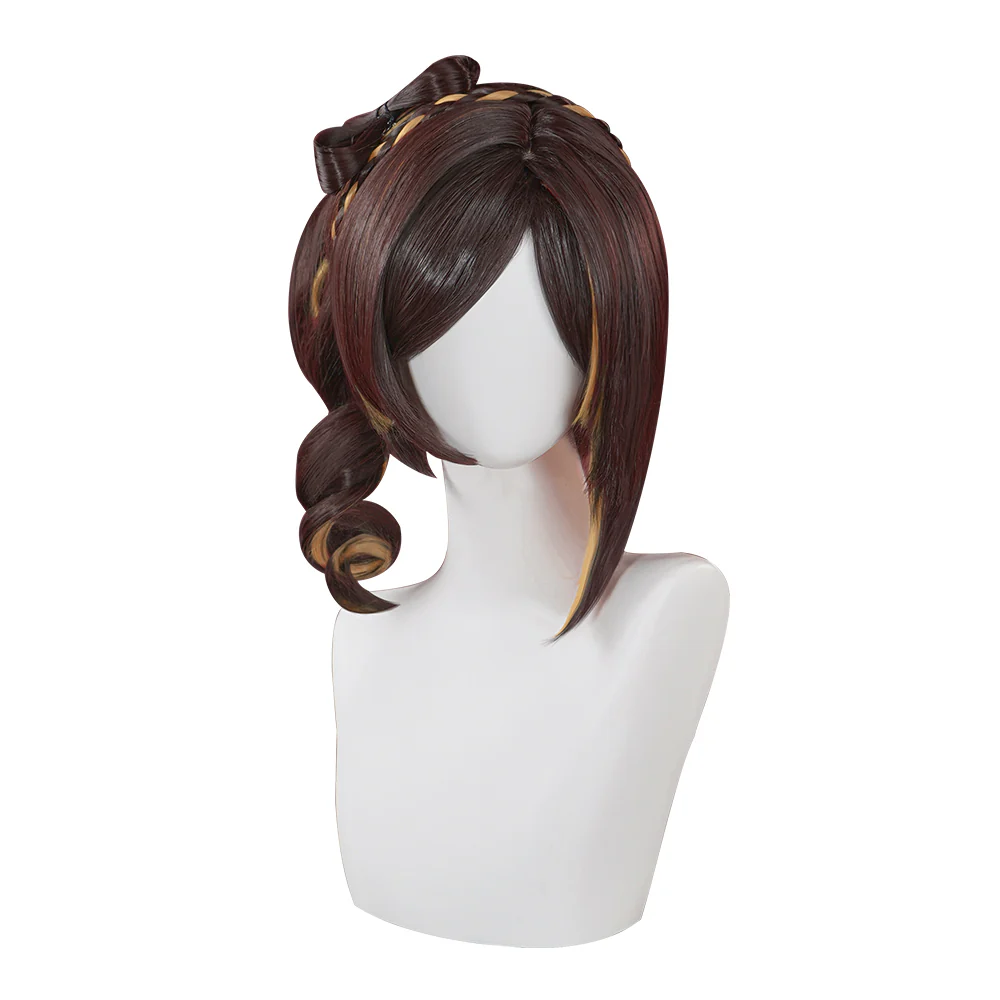 【Ready For Ship】DokiDoki Game Genshin Impact Cosplay Chiori Wig Short Curly Hair / Headpieces - Image 6