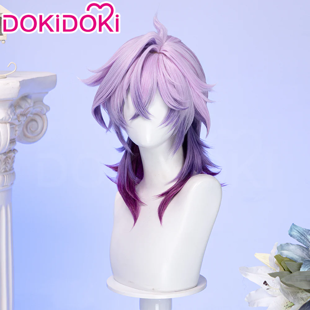 【Ready For Ship】DokiDoki Game Genshin Impact Cosplay Durin Purple Wig Song of the Welkin Moon / Head Accessory - Image 3