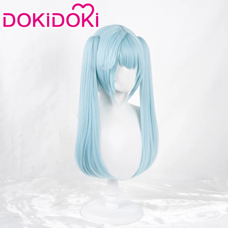 【Ready For Ship】DokiDoki Game Genshin Impact Cosplay Faruzan Wig Long Blue-green - Image 2