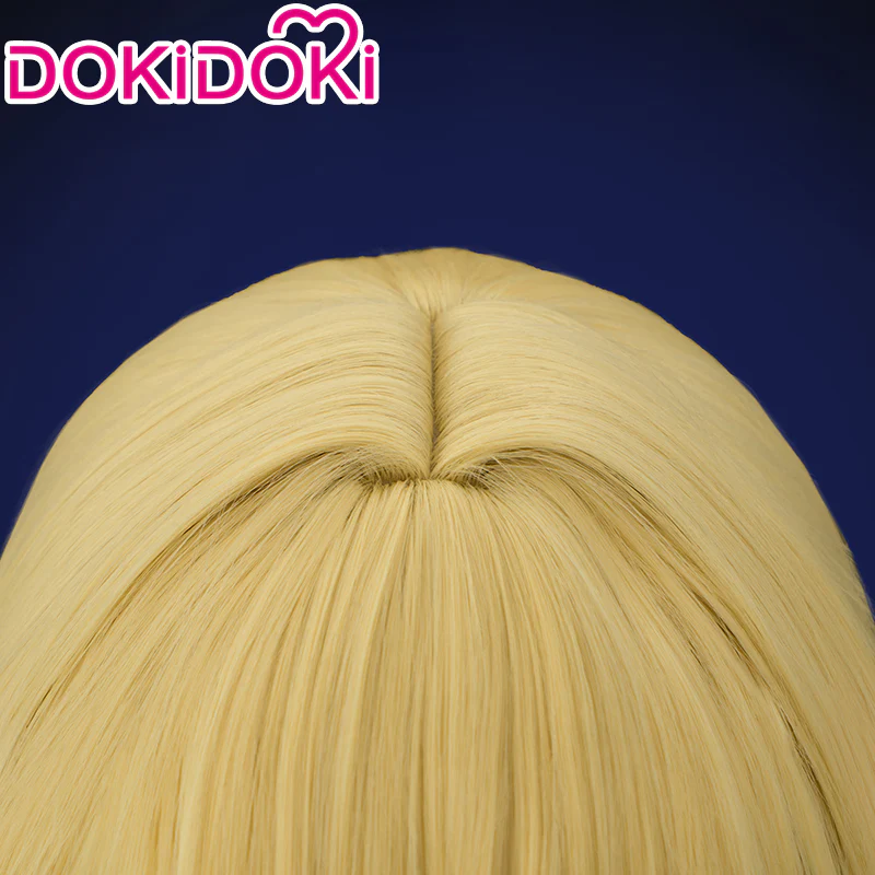 【Ready For Ship】DokiDoki Game Genshin Impact Cosplay Fischl Cosplay Wig Ein Immernachtstraum Long Blonde - Image 4