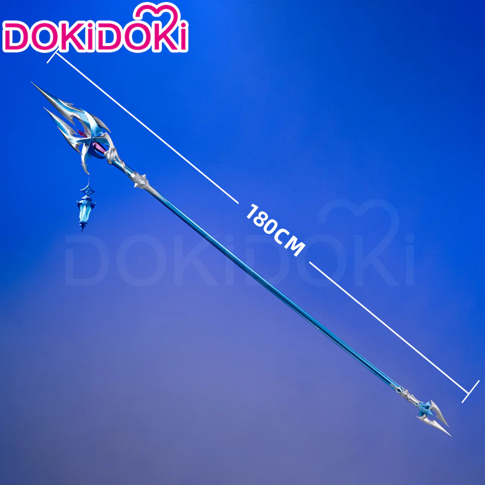 【Glowing】DokiDoki Game Genshin Impact Cosplay Flins Polearms Prop Blood­soak­ed Ruins