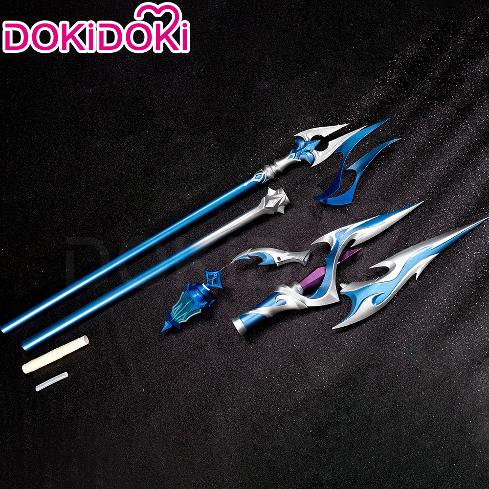 【Glowing】DokiDoki Game Genshin Impact Cosplay Flins Polearms Prop Blood­soak­ed Ruins - Image 5