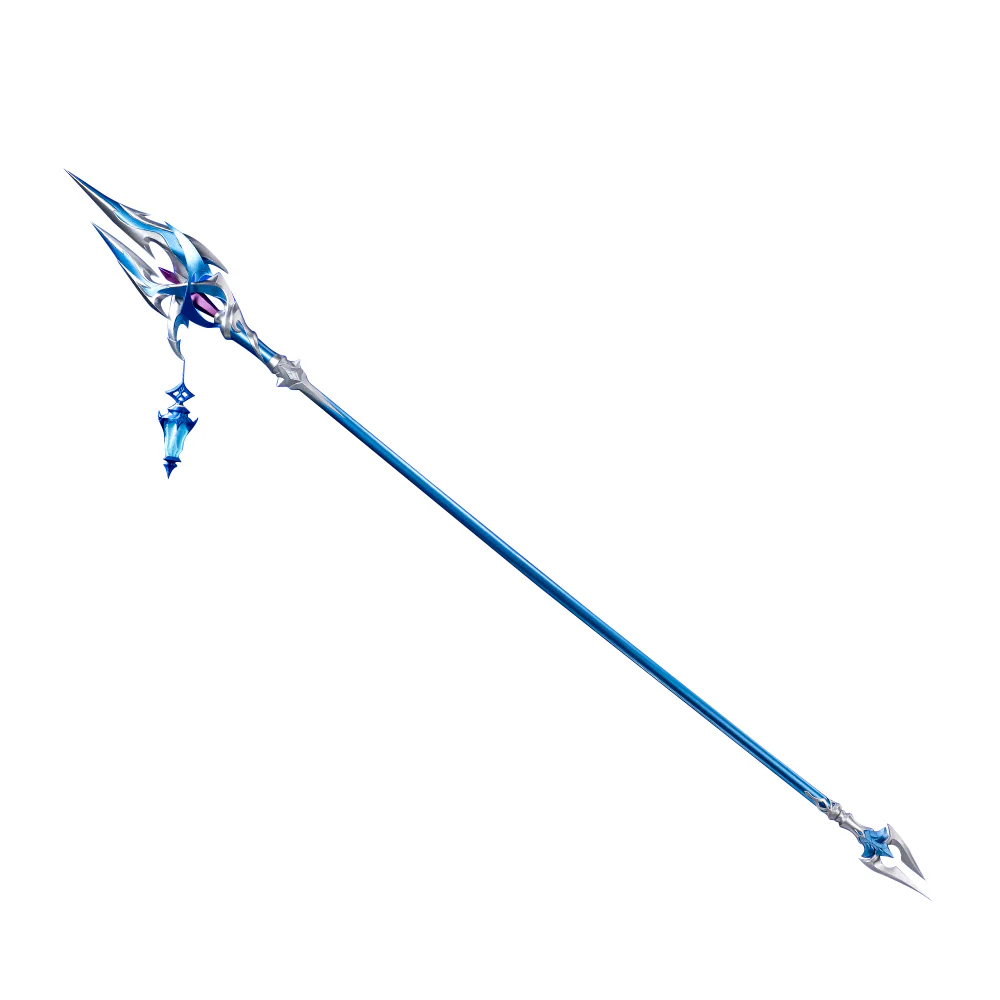 【Glowing】DokiDoki Game Genshin Impact Cosplay Flins Polearms Prop Blood­soak­ed Ruins - Image 6
