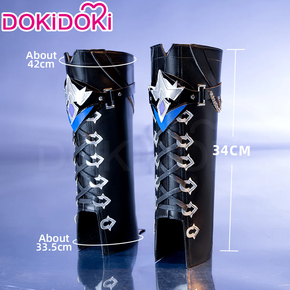DokiDoki Game Genshin Impact Cosplay Flins Shoes Cover Only Kyryll Chudomirovich Flins Song of the Welkin Moon Nod Krai - Image 2