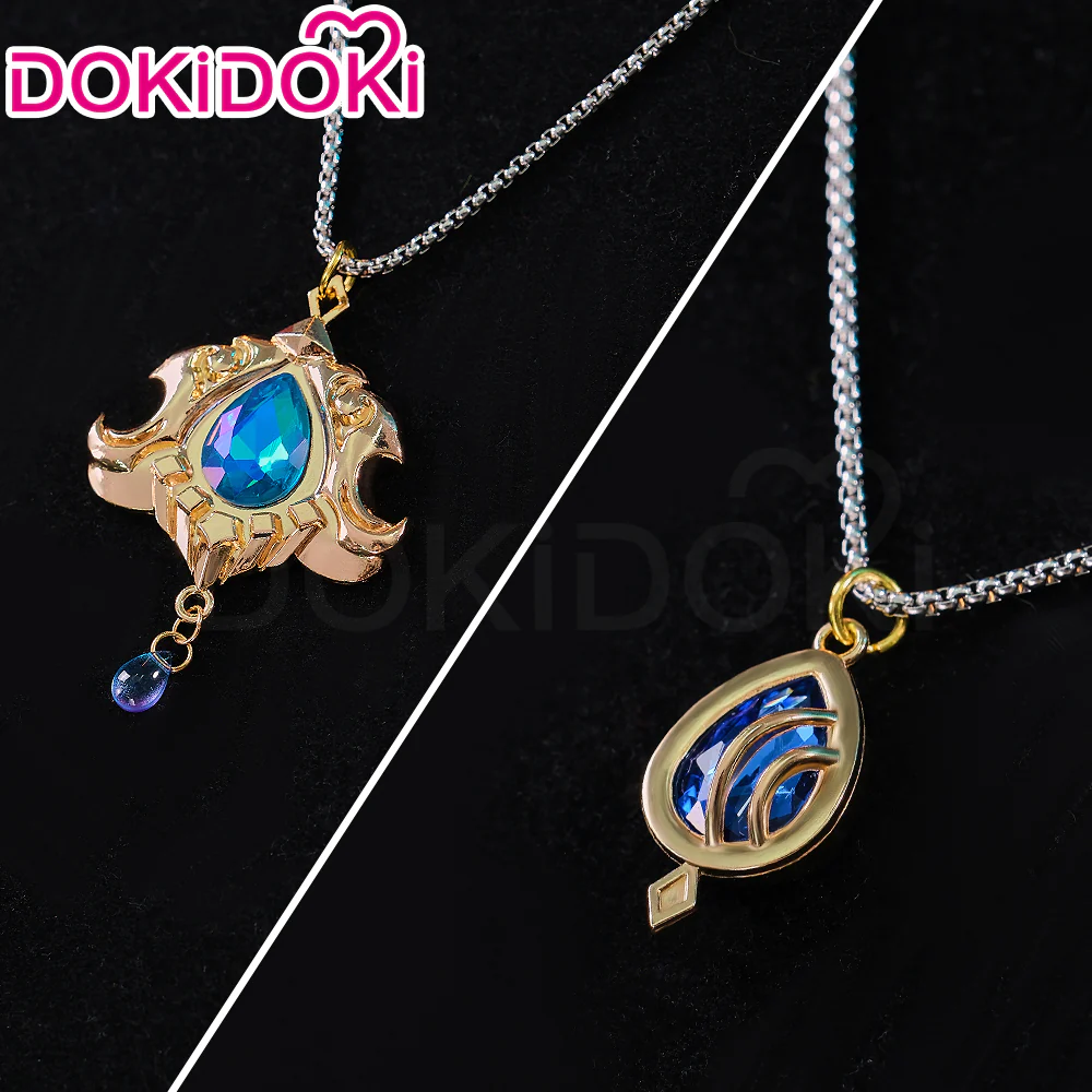 【In Stock】DokiDoki Game Genshin Impact Cosplay Fontaine Focalors Furina/ Neuvillette  Necklace