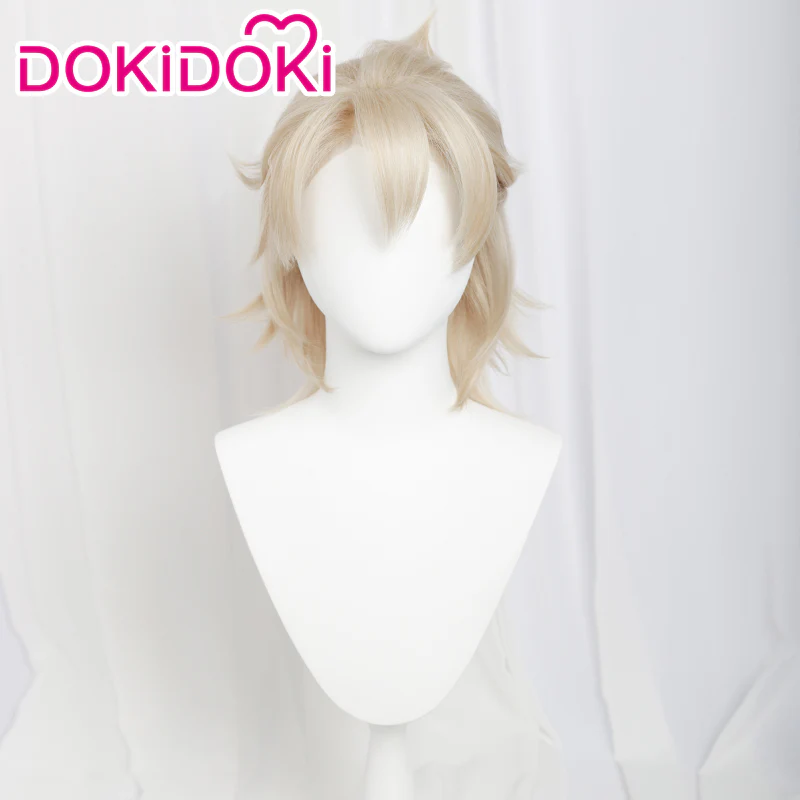 【Ready For Ship】【Front Lace】DokiDoki Game Genshin Impact Cosplay Albedo Wig - Image 2