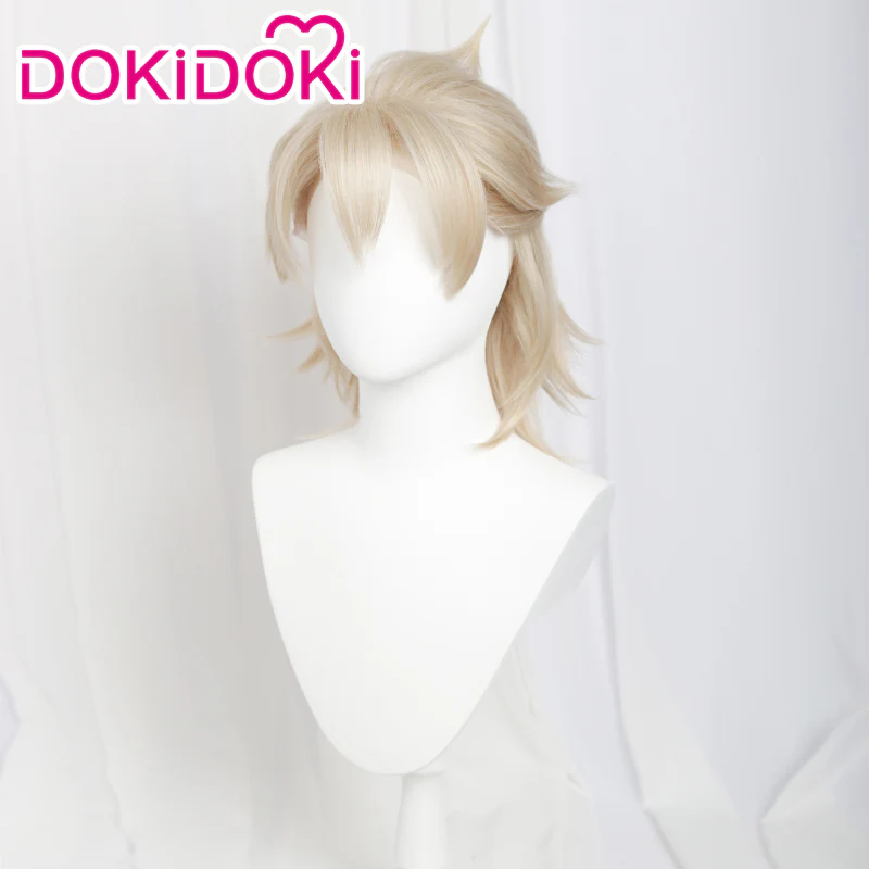 【Ready For Ship】【Front Lace】DokiDoki Game Genshin Impact Cosplay Albedo Wig - Image 3