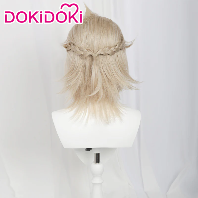 【Ready For Ship】【Front Lace】DokiDoki Game Genshin Impact Cosplay Albedo Wig - Image 4