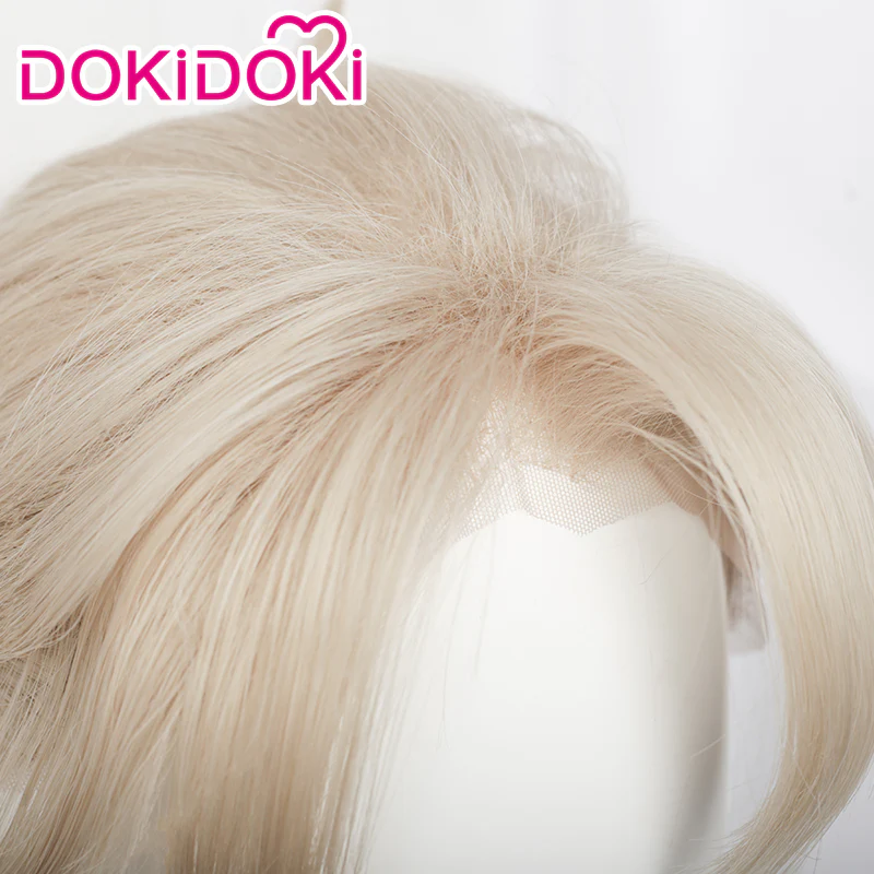 【Ready For Ship】【Front Lace】DokiDoki Game Genshin Impact Cosplay Albedo Wig - Image 5