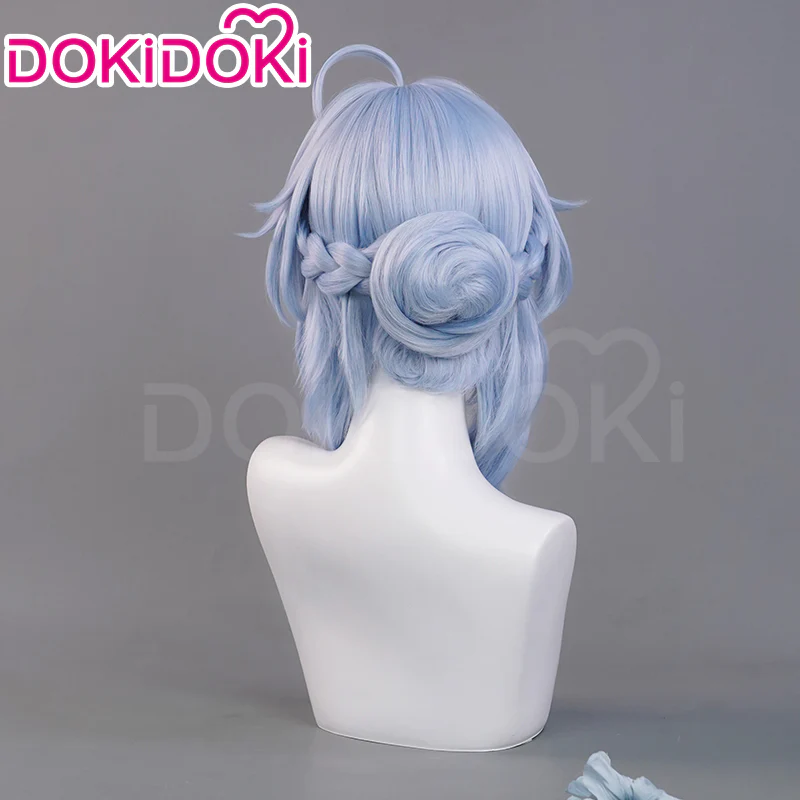 【Ready For Ship】DokiDoki Game Genshin Impact Cosplay Ganyu Lantern Rite Wig Gan Yu Long Straight Hair Twilight Blossom - Image 3