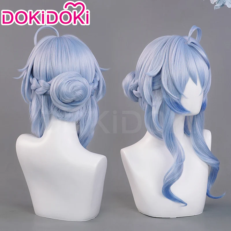 【Ready For Ship】DokiDoki Game Genshin Impact Cosplay Ganyu Lantern Rite Wig Gan Yu Long Straight Hair Twilight Blossom - Image 5