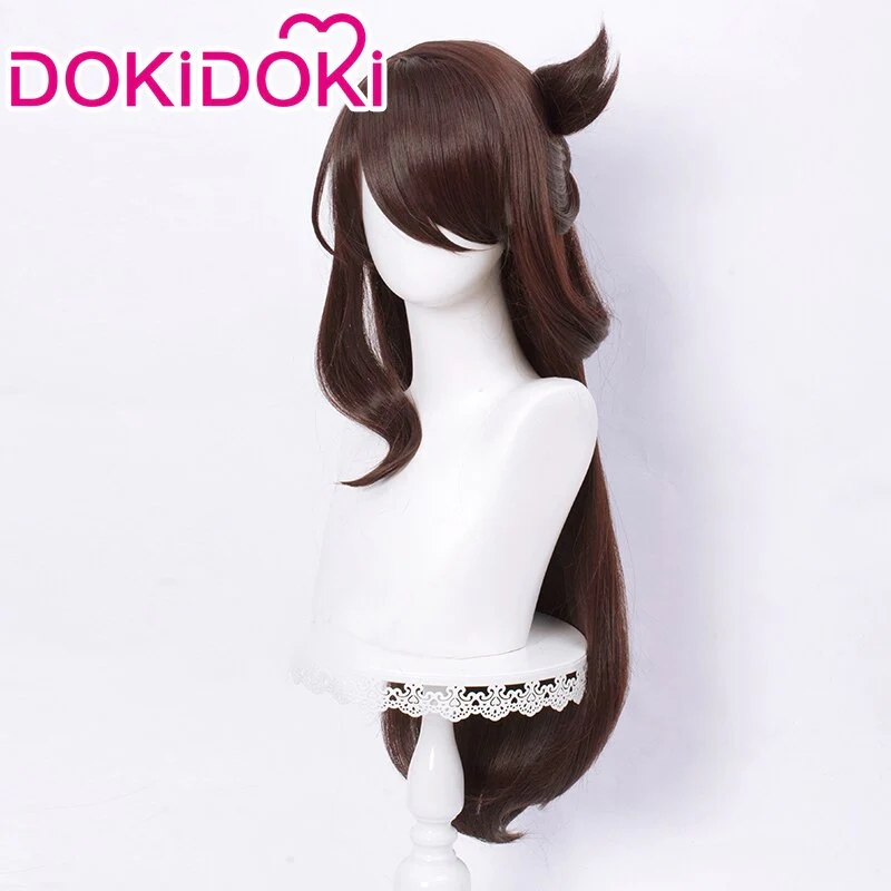 DokiDoki Game Genshin Impact Cosplay Beidou cosplay Wig Women Long Brown Wig / Accessories - Image 3