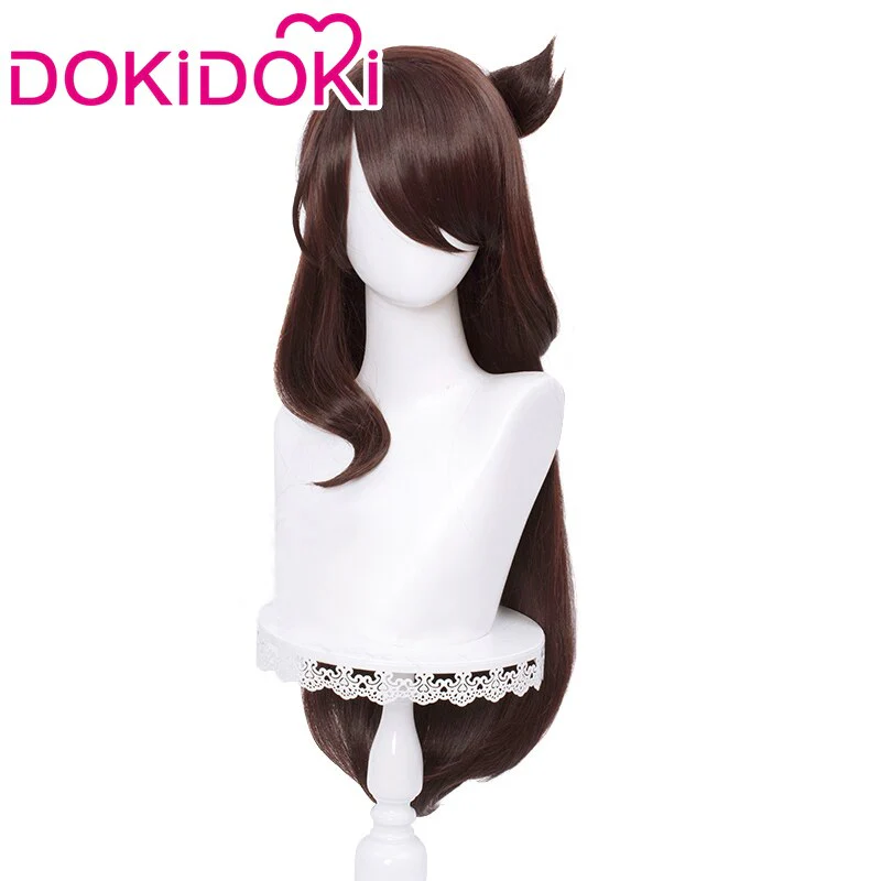 DokiDoki Game Genshin Impact Cosplay Beidou cosplay Wig Women Long Brown Wig / Accessories - Image 5