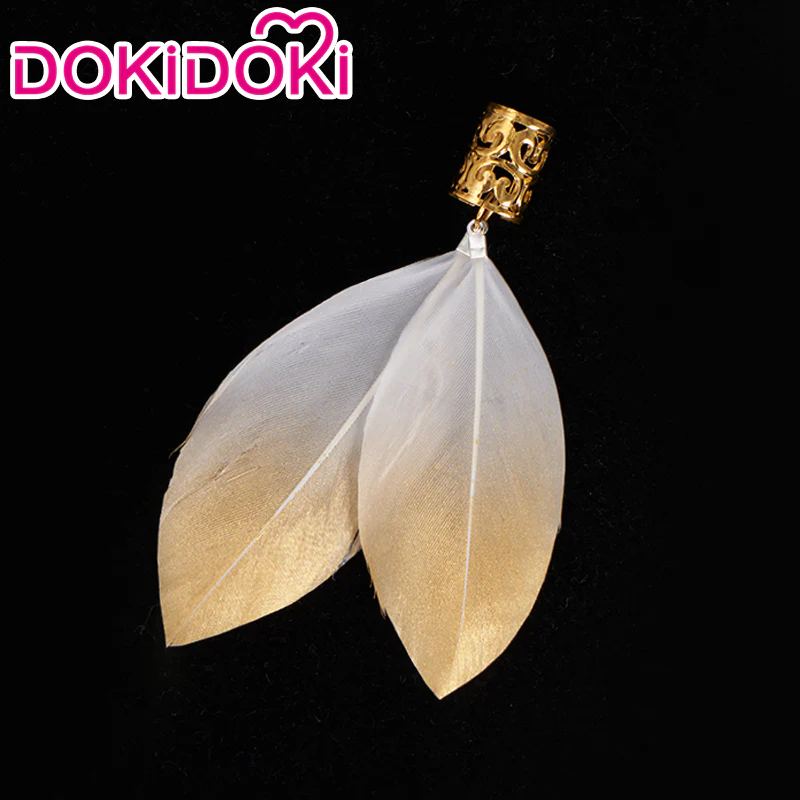 【Partially Ready For Ship】DokiDoki Game Genshin Impact Cosplay Traveler Aether Wig / Earring Long Blonde Hair Kong As Heaven and Earth Are Made Anew - Image 19