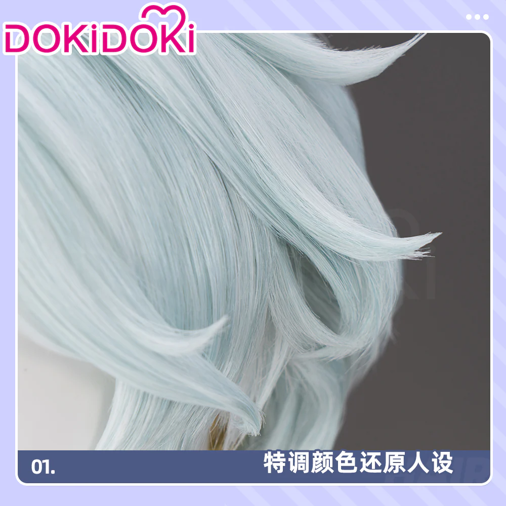 【Ready For Ship】DokiDoki Game Genshin Impact Cosplay Ifa Wig Natlan Short Wig - Image 4