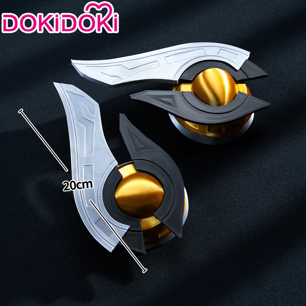 【Ready For Ship】DokiDoki Game Genshin Impact Cosplay Ineffa Blue Wig Headphones Accessory - Image 6