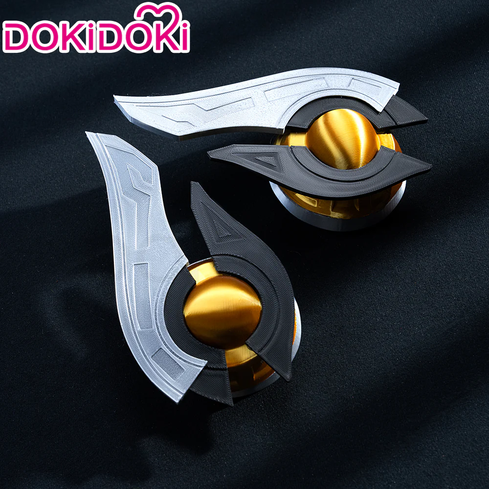 【Ready For Ship】DokiDoki Game Genshin Impact Cosplay Ineffa Blue Wig Headphones Accessory - Image 8