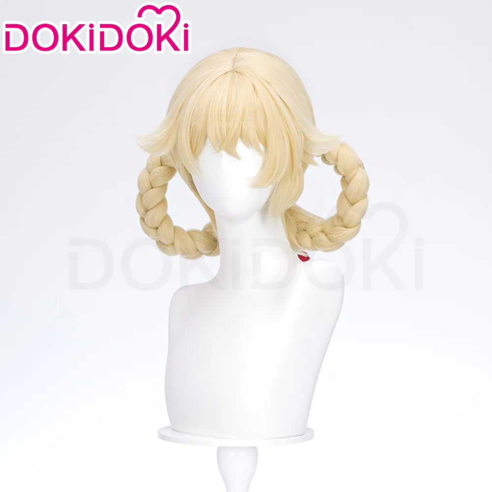 【Ready For Ship】DokiDoki Game Genshin Impact Cosplay Jahoda Wig Long Yellow Hair Song of the Welkin Moon - Image 2