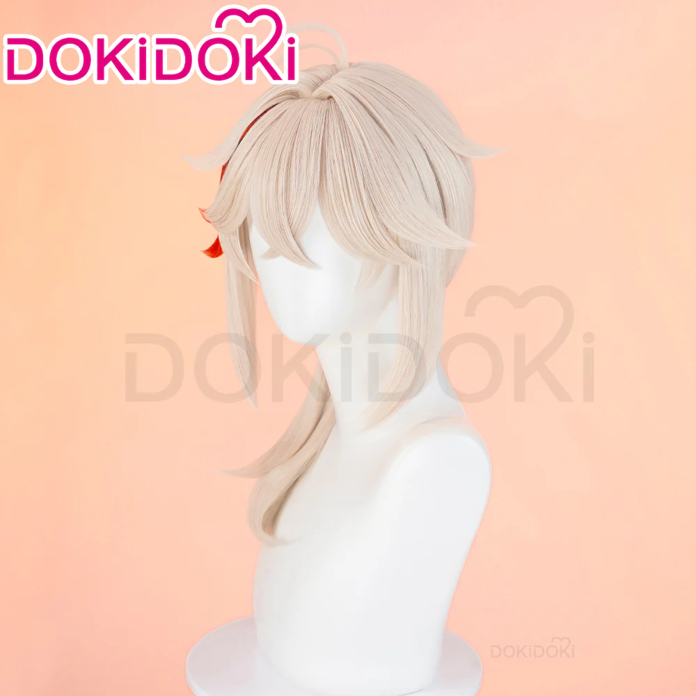 【Ready For Ship】DokiDoki Game Genshin Impact Cosplay Kazuha Wig Long Curly Red Wig Men - Image 10
