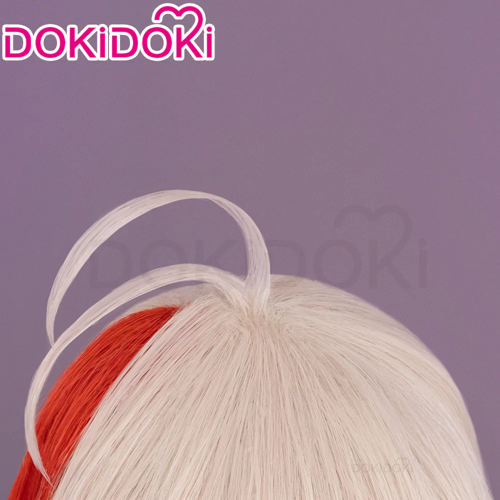 【Ready For Ship】DokiDoki Game Genshin Impact Cosplay Kazuha Wig Long Curly Red Wig Men - Image 5
