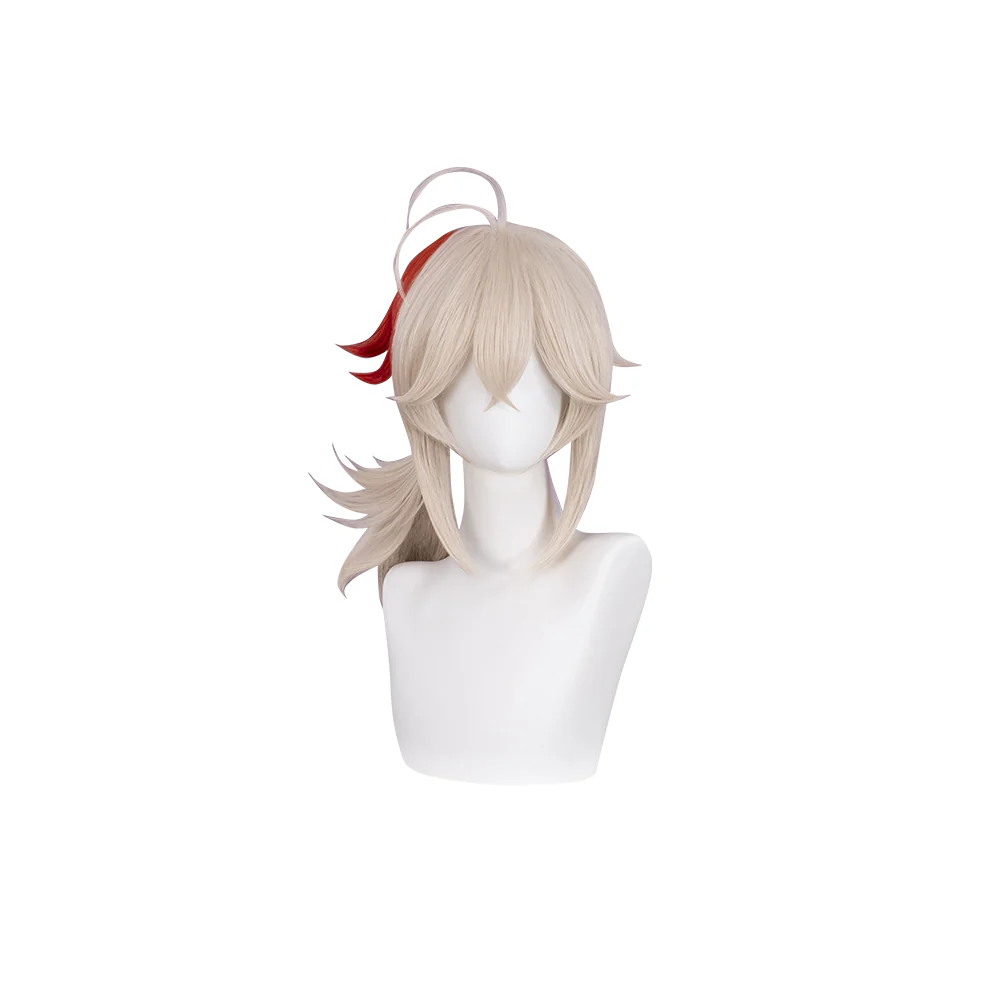 【Ready For Ship】DokiDoki Game Genshin Impact Cosplay Kazuha Wig Long Curly Red Wig Men - Image 6