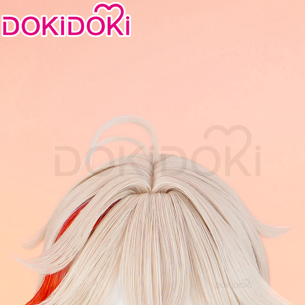 【Ready For Ship】DokiDoki Game Genshin Impact Cosplay Kazuha Wig Long Curly Red Wig Men - Image 9