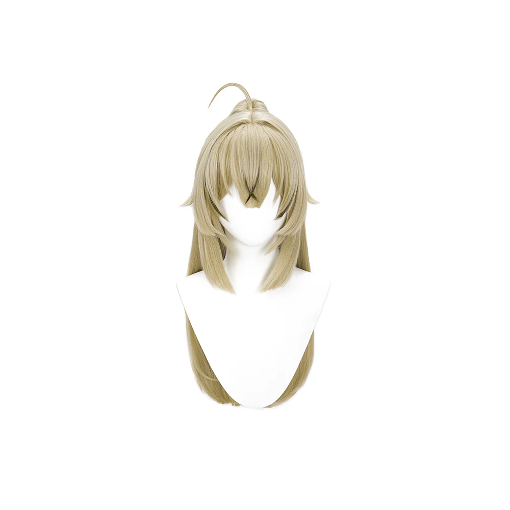【Ready For Ship】DokiDoki Game Genshin Impact Cosplay Kirara Wig Long Straight Flaxen Brown Wig - Image 6