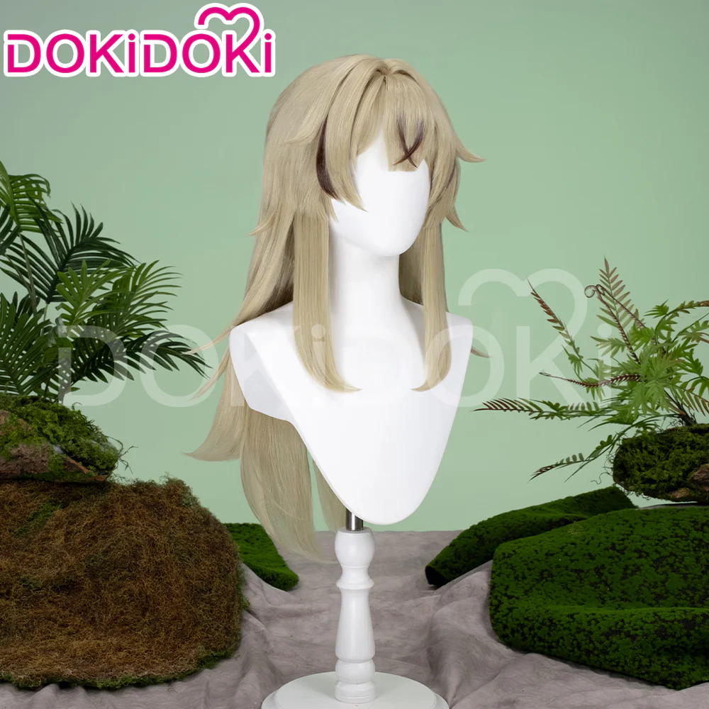 【Ready For Ship】DokiDoki Game Genshin Impact Cosplay Kirara Wig Long Straight Flaxen Brown Wig - Image 9