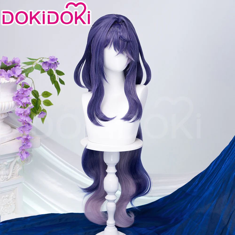 DokiDoki Game Genshin Impact Cosplay Lauma Wig / Eyelashes Song of the Welkin Moon - Image 3