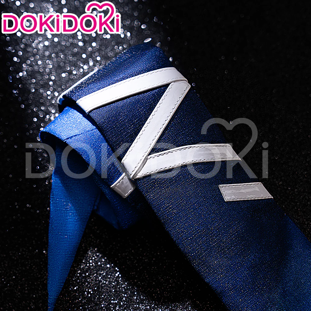 【Partially Ready For Ship】DokiDoki Game Genshin Impact Cosplay Mualani Wig / Accessories Headwear Long Straight White Blue Hair Natlan - Image 11